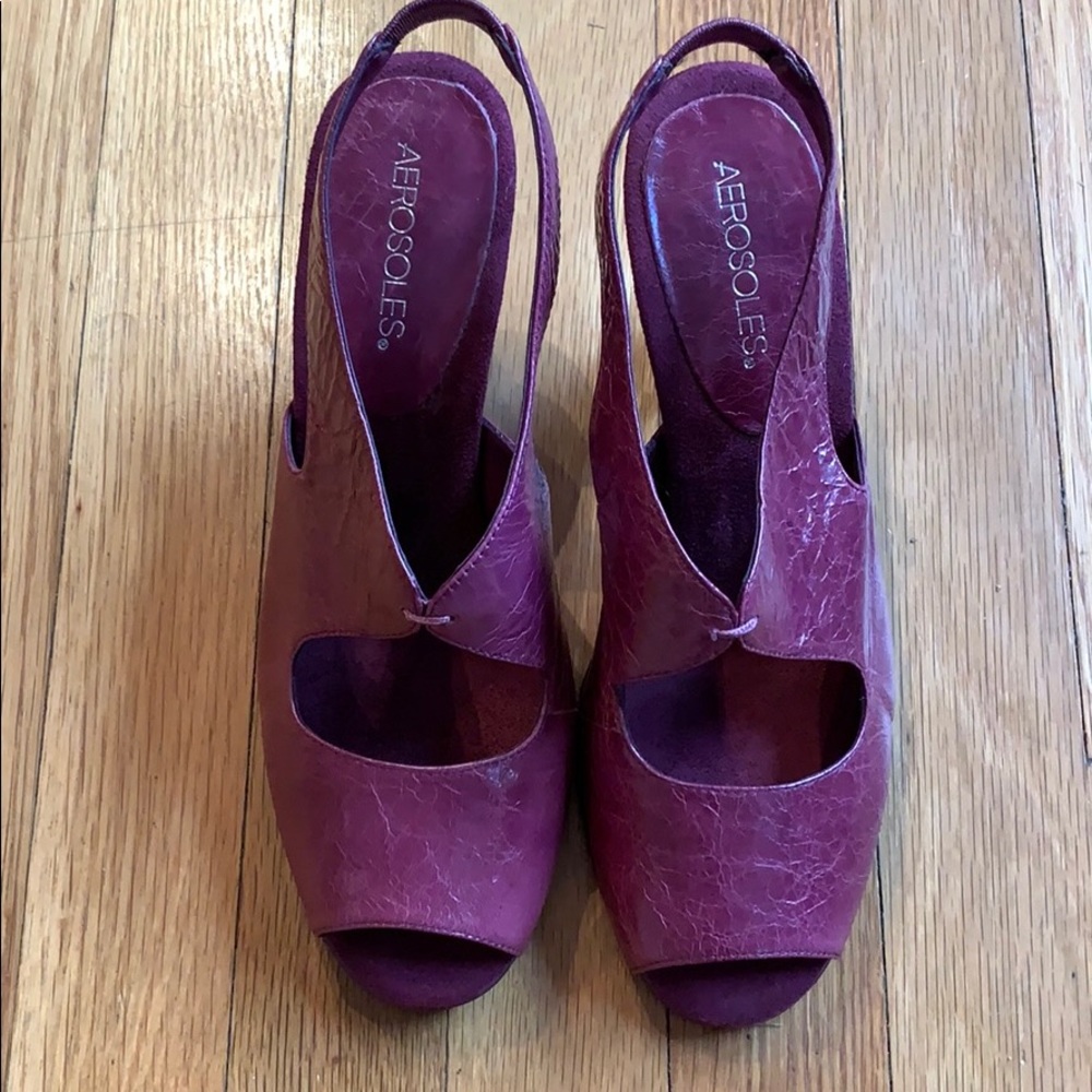 Aerosoles Ginesis Peep Toe Slingbacks